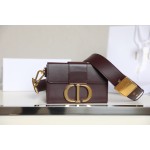 Montaigne Wine Red 𝙢𝙞𝙣𝙞 Box Bag